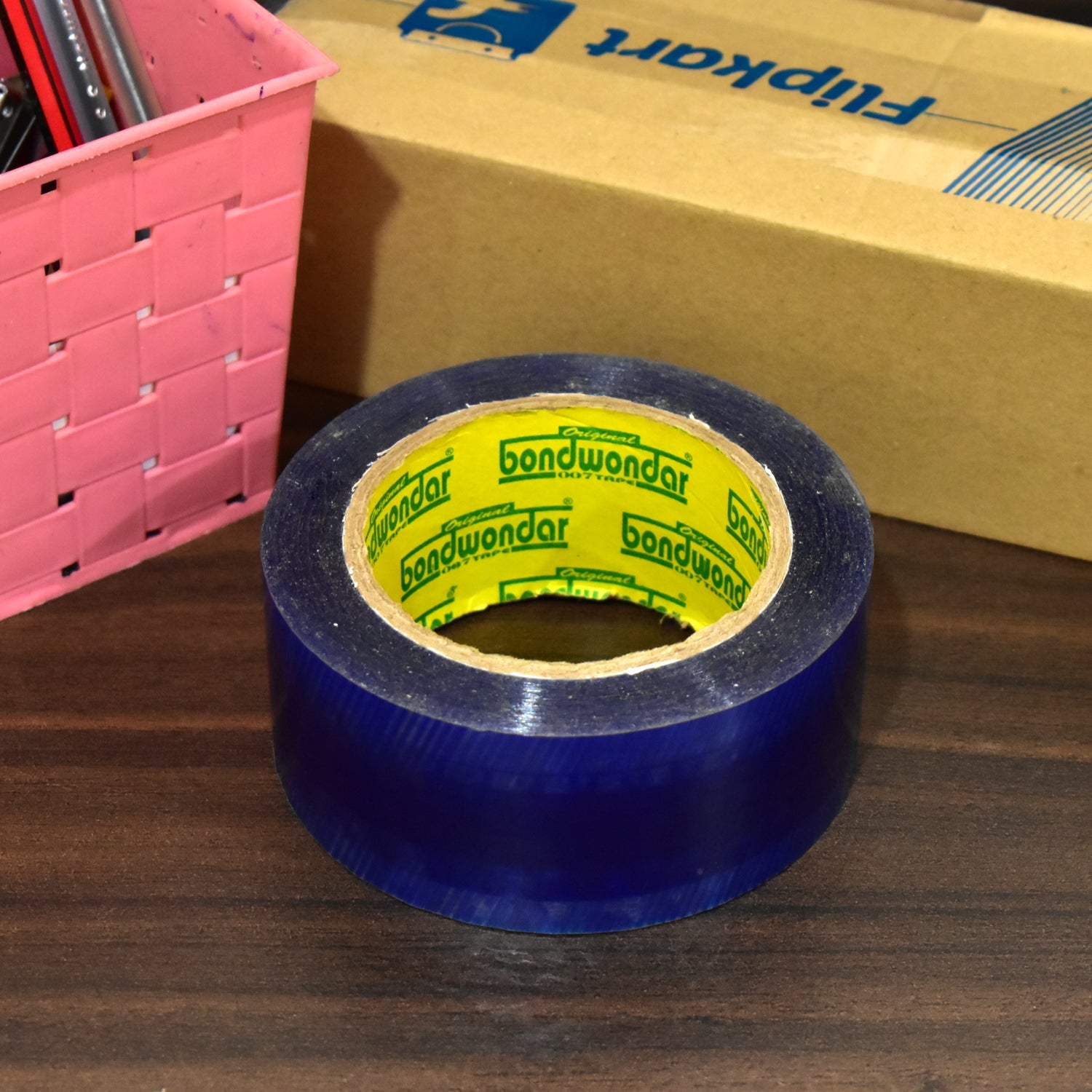 7436 Flipkart Print Blue Tape For Packaging Gifts And Products By Flipkart For Shipping And Delivering Purposes Etc. DeoDap 7436 Flipkart Print Blue Tape For Packaging Gifts And Products By Flipkart For Shipping And Delivering Purposes Etc. DeoDap